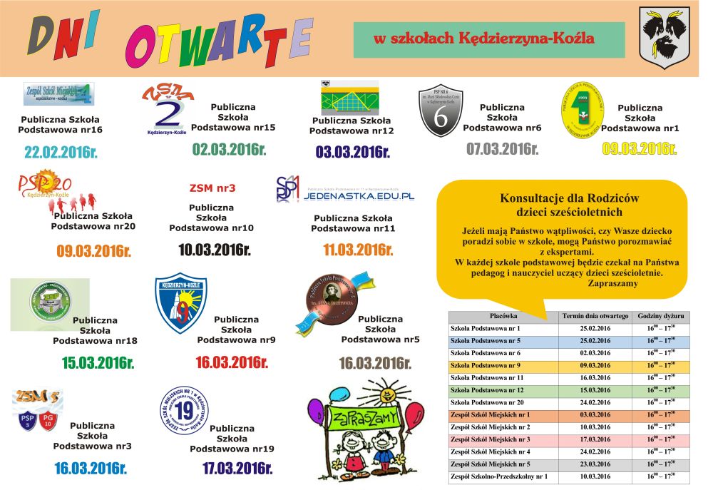 Dni otwarte w szkołach Kędzierzyna-Koźla