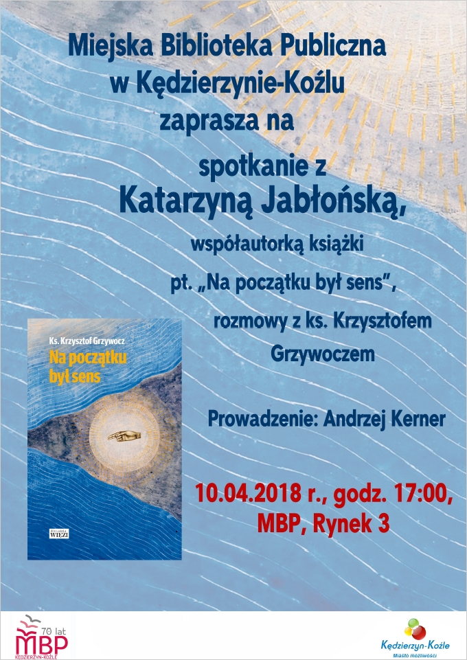 Plakat - spotkanie z Katarzyną Jabłońska