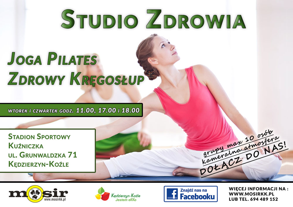 Studio zdrowia, joga, pilates, zdrowy kręgosłup - Stadion sportowy Kuźniczka