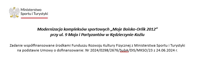 Modernizacja kompleksów sportowych „Moje Boisko-Orlik 2012” przy ul. 9 Maja i Partyzantów w Kędzierzynie-Koźlu