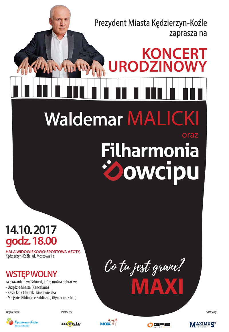 Waldemar Malicki i Filharmonia Dowcipu na urodzinach miasta