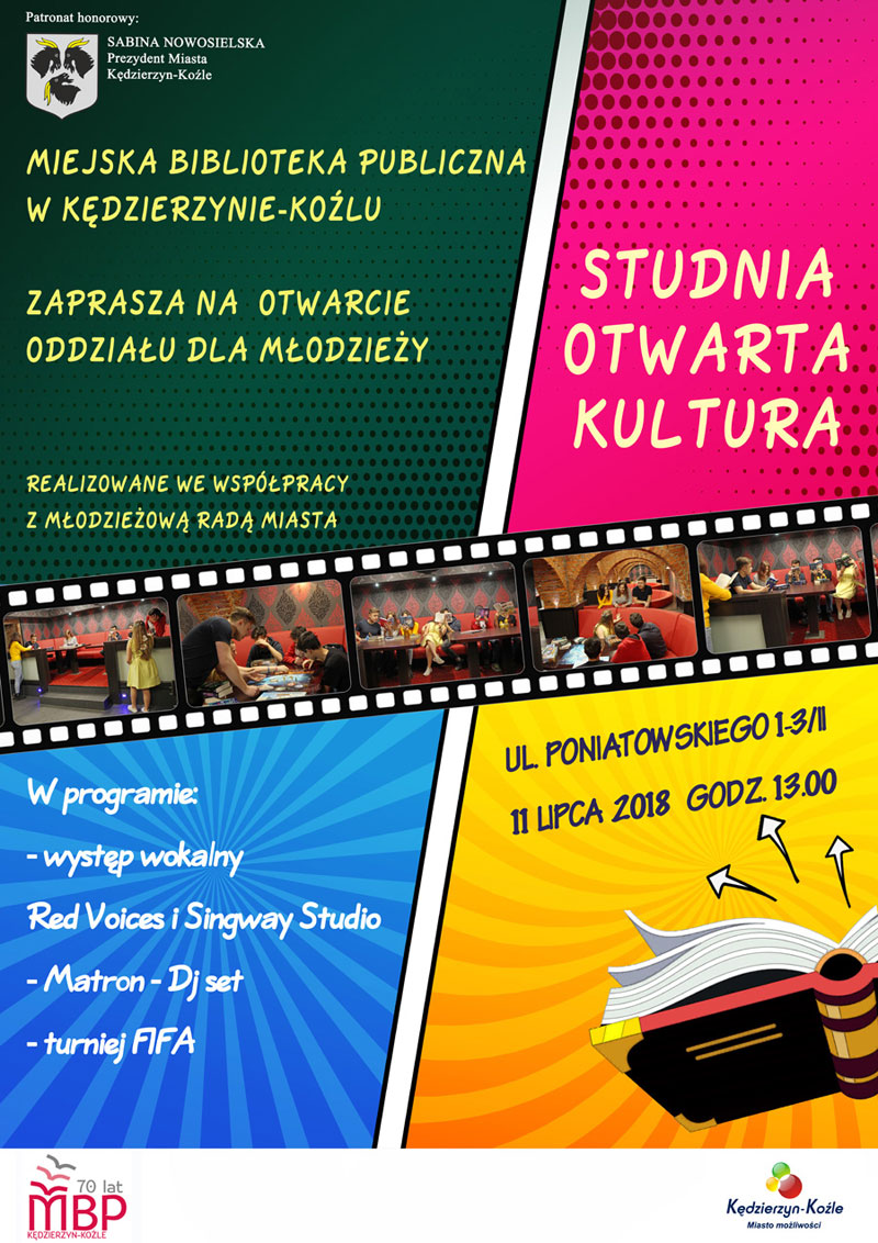 Po latach przerwy dawny lokal „Studia” znów będzie tętnić życiem. Już jutro swoją działalność zainauguruje tam centrum dla młodzieży, które będą tworzyć wspólnie Miejska Biblioteka Publiczna i uczniowie kędzierzyńskich szkół.
