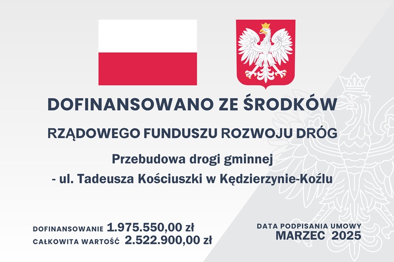 Przebudowa drogi gminnej – ul. Tadeusza Kościuszki w Kędzierzynie-Koźlu