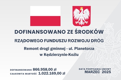 Remont drogi gminnej - ul. Planetorza w Kędzierzynie-Koźlu