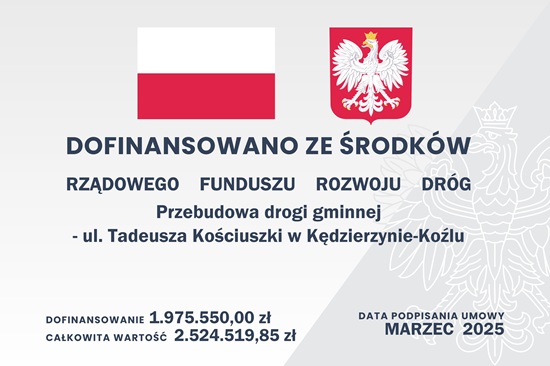 Przebudowa drogi gminnej – ul. Tadeusza Kościuszki w Kędzierzynie-Koźlu Przebudowa drogi gminnej – ul. Tadeusza Kościuszki w Kędzierzynie-Koźlu