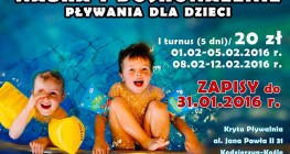 Plakat Nauka i doskonalenie pływania dla dzieci