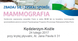 Bezpłatne badania mammograficzne