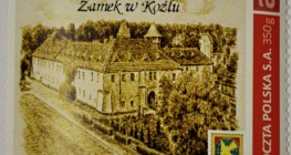 Znaczek pocztowy „Zamek w Koźlu”, wydany w cyklu „Zabytki Opolszczyzny”