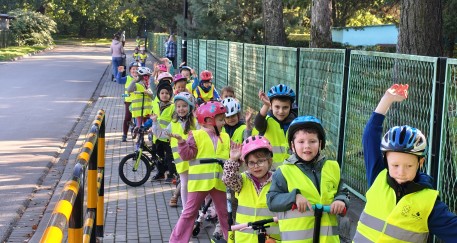 Rowerowy peleton przedszkolaków