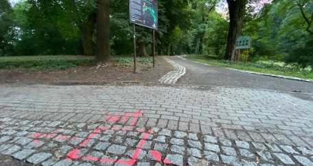 Kozielskie Planty pod okiem Wielkiego Brata