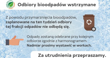 Mróz wstrzymuje odbiór bioodpadów