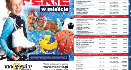 Plakat ferie 2016 w mieście