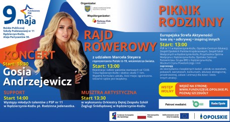 Na koncert Gosi Andrzejewicz przyjedź rowerem