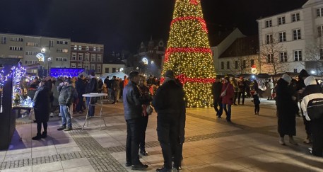 Miasto w świątecznym klimacie