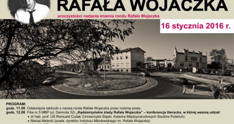 Kędzierzyńskie ślady Rafała Wojaczka - program uroczystości