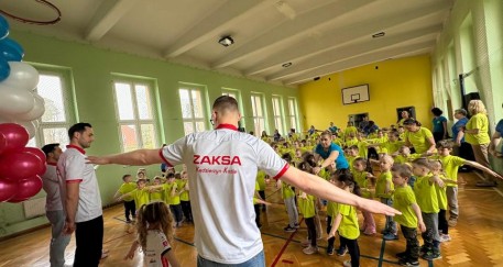 Przedszkolaki trenowały pod okiem ZAKSY