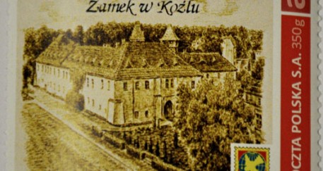 Znaczek pocztowy „Zamek w Koźlu”, wydany w cyklu „Zabytki Opolszczyzny”